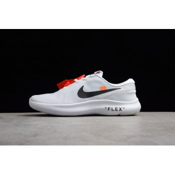 Off-White x Nike Flex Experience RN 7 White Black AJ9089-100 Running Shoes Shoes